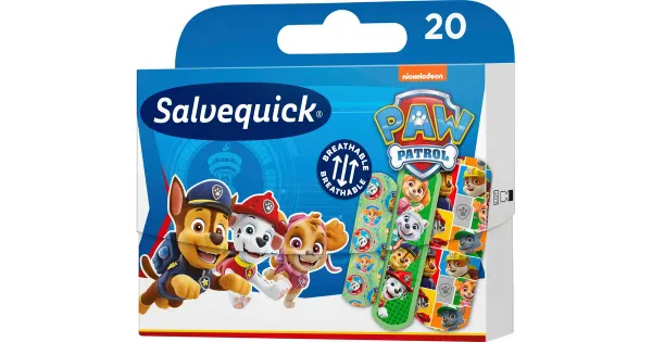 Salvequick laste plaastrid paw patrol 20kpl