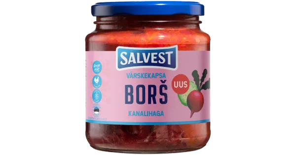 Salvest värskekapsaborš kanalihaga 530g
