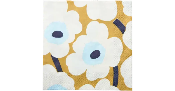 Salvrätik Marimekko Unikko beež sinine 24cm