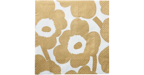 Salvrätik Marimekko Unikko kuldne 33cm