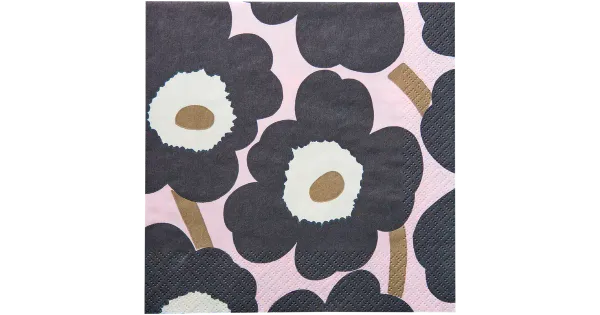 Salvrätik Marimekko Unikko sinine roosa 33cm