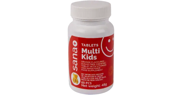 SANA+ MultiKids multivitamiin lastele 48g