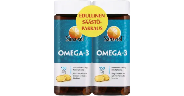Sana-Sol Omega-3 kalaõlikapslid 2x150tk