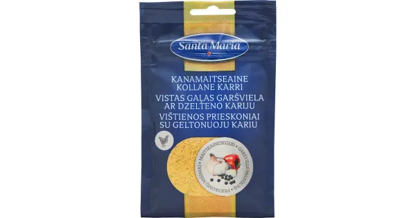 Santa Maria  kanamaitseaine kollane karri 24 g