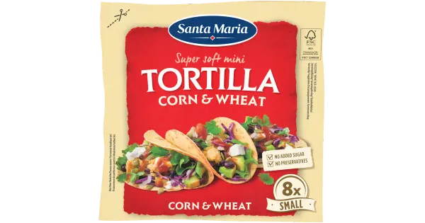 Santa Maria  maisi- ja nisutortiljad 200 g