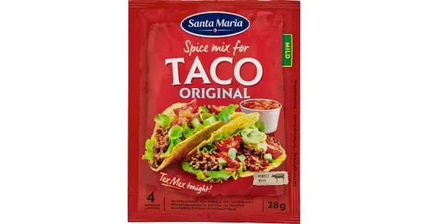 Santa Maria maitseainesegu Tex Mex Taco Spice Mix, 28 g