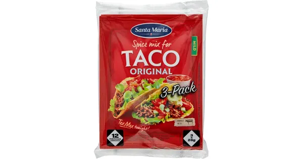 Santa Maria maitseainesegu tortilja- ja takotäidistele, 3 × 28 g