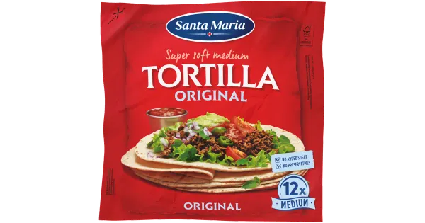 Santa Maria Original Medium tortilja, 12 tk 480 g