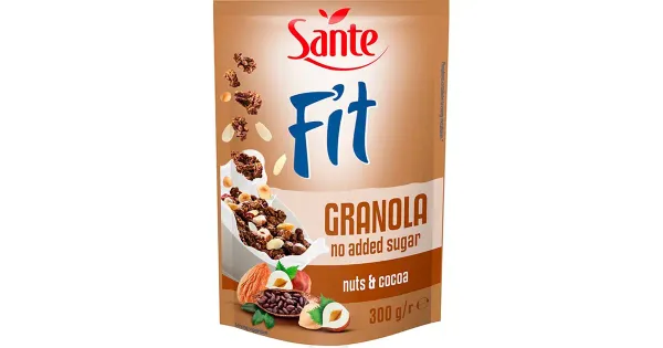 Sante fit granola pähkli-kakao, ilma lisatud suhkruta 300g