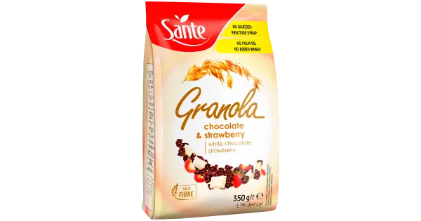 Sante granola röstitud müsli valge šokolaadi-maasika 350g