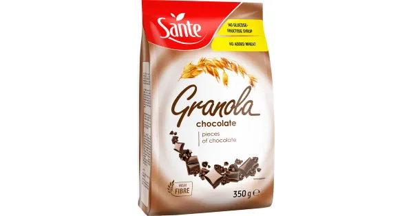 Sante krõbe müsli tumeda šokolaadiga granola 350 g