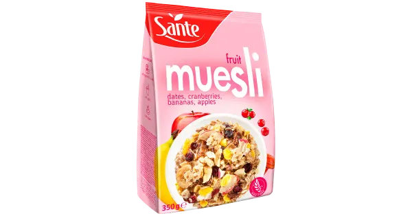 Sante müsli puuviljadega 350g
