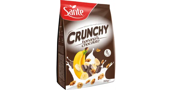 Sante röstitud müsli banaani ja šokolaadiga 350 g