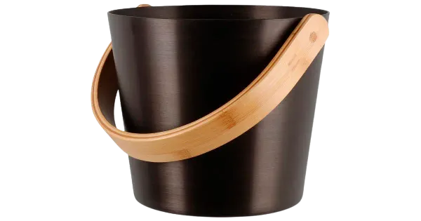 Saunaämber 5 l, alumiinium, bambusest käepide