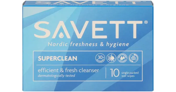 Savett niisked salvrätikud Superclean 10tk