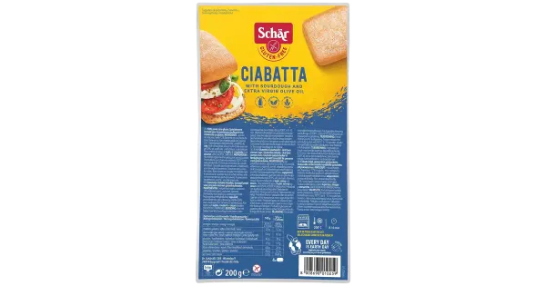 Schär Ciabatta Eelküpsetatud, Gluteenita 200 G