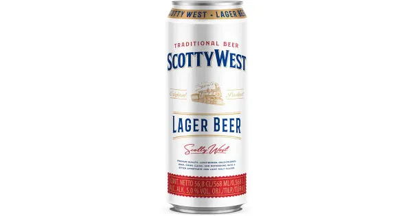 Scotty West Lager hele õlu 5%vol 568 ml