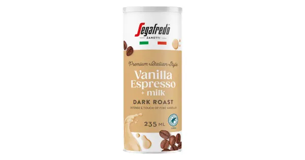 Segafredo Vanilla Espresso+milk kohvijook piimaga 235 ml