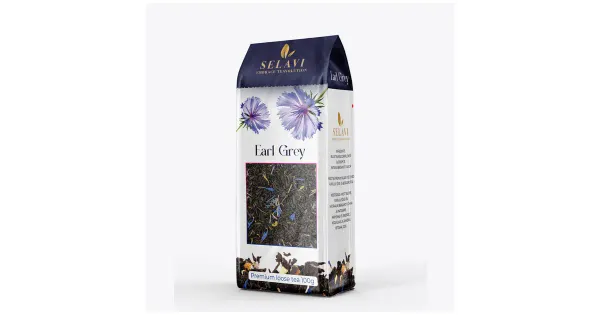 SELAVI Earl Grey Premium must purutee rukkilille õite ja bergamotiga 100g