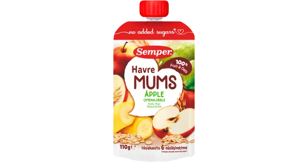 Semper Fruktmums õuna-kaera 6k 110g
