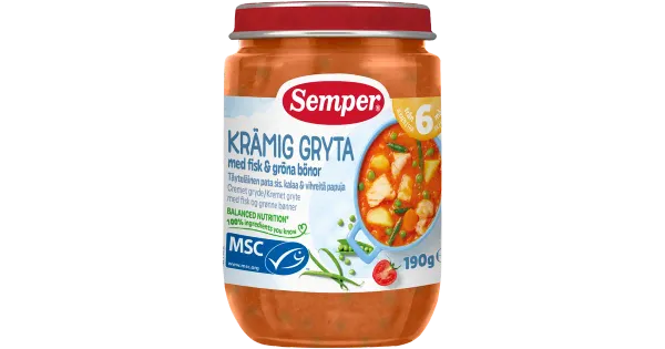 Semper hautis kala ja ubadega 6k 190g