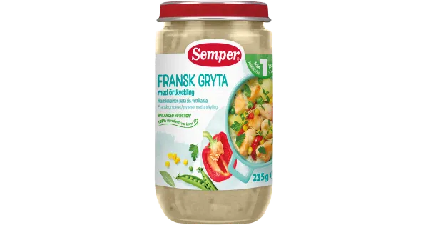 Semper kartuli-kana pajaroog ürtidega 235 g, alates 1-eluaastast