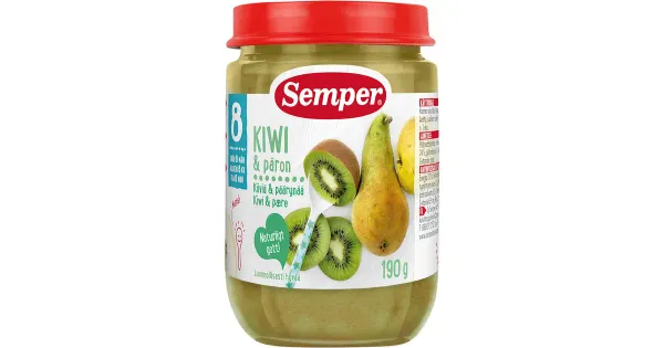 Semper kiivi-õuna-pirni püree 190 g, alates 8-elukuust