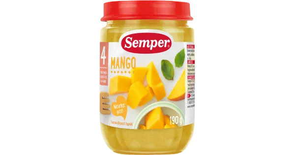 Semper mangopüree 190g, alates 4-elukuust