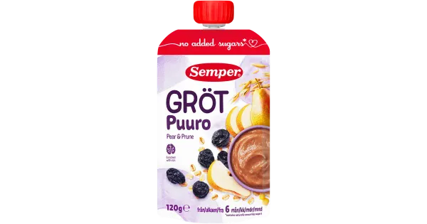 Semper pirni-ploomipuder 120 g, alates 6-elukuust