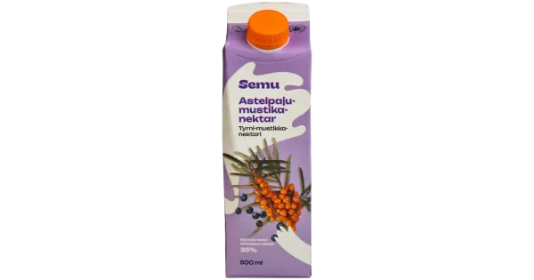 Semu astelpaju-mustikanektar 500ml
