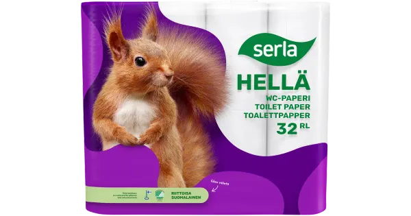 Serla tualettpaber 32 rulli 3-kihiline