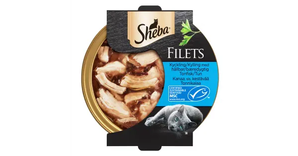 Sheba Filets täissööt kassidele kanafilee ja tuunikalaga 60g