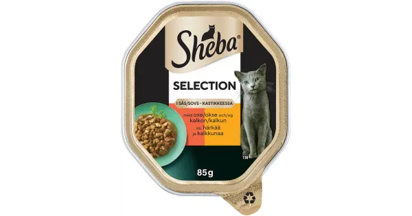 Sheba täissööt kassidele härjaliha kastmes 85 g