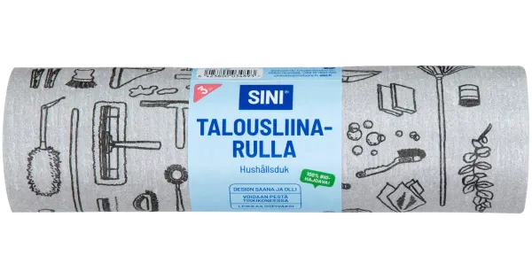 Sini puhastuslapid rullis 3m