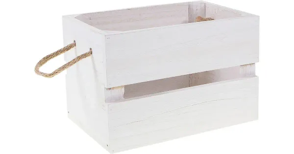 Sisustuskast 24x16 cm, valge puit
