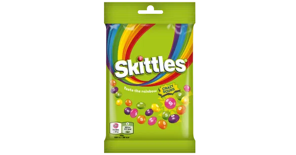 Skittles Crazy Sours hapud dražeed 95g