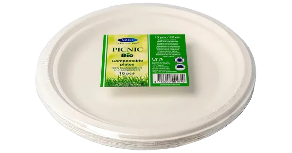 Smile taldrikud Picnic suhkruroost 22cm 10tk