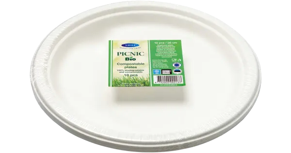 Smile taldrikud Picnic suhkruroost 26cm 10tk