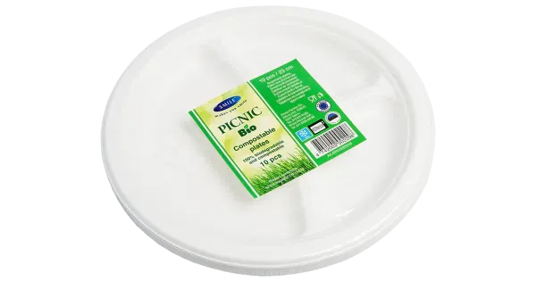 Smile taldrikud Picnic suhkruroost 3-osa 23cm 10tk