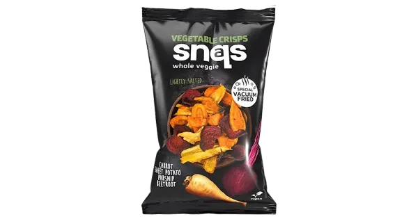 Snaqs köögiviljachipsid (porgand, bataat, pastinaak, peet)