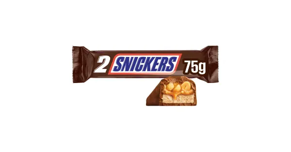Snickers 2-pakk 75g Kingsize šokolaadibatoon