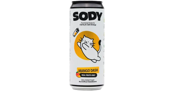 SODY Mango Dash alkoholivaba funtsionaalne jook 330 ml