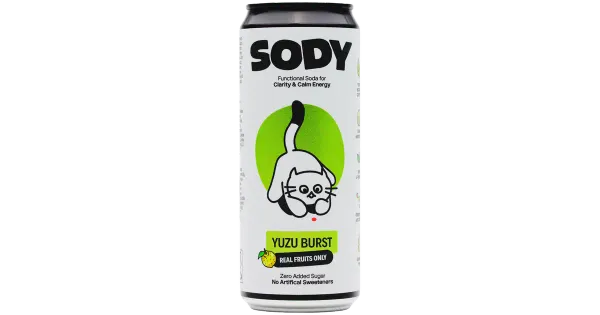 SODY Yuzu Burst alkoholivaba funktsionaalne jook 330 ml