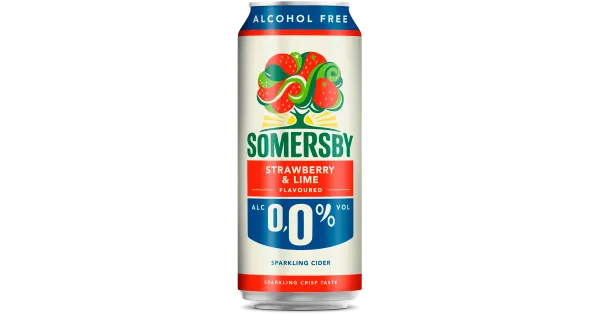 Somersby Strawberry&Lime alkoholivaba siider 500ml