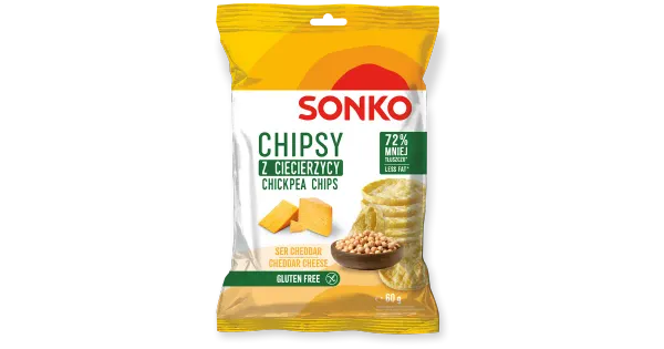 Sonko kikerhernekrõpsud cheddari juustumaitselised  60g