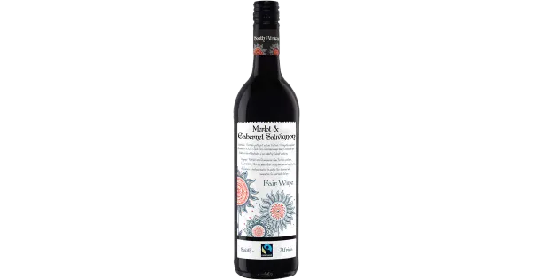 South Africa Charonnay&Cabernet Sauvignon vein 13%vol 750ml Fairtrade