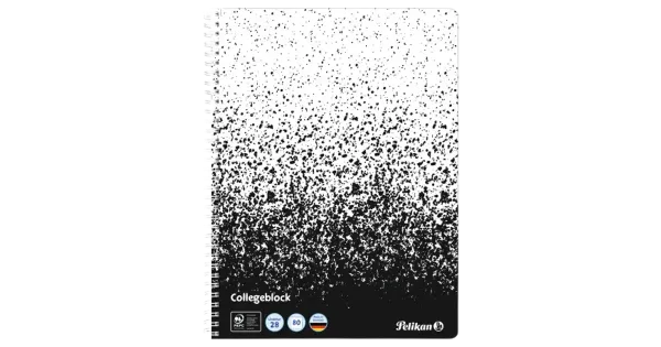Spiraalkaustik, a4/80, ruuduline black white, 70 gsm paber