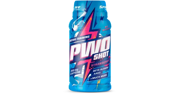 SportLife Nutrition® PWO energiashot, maasika 60 ml