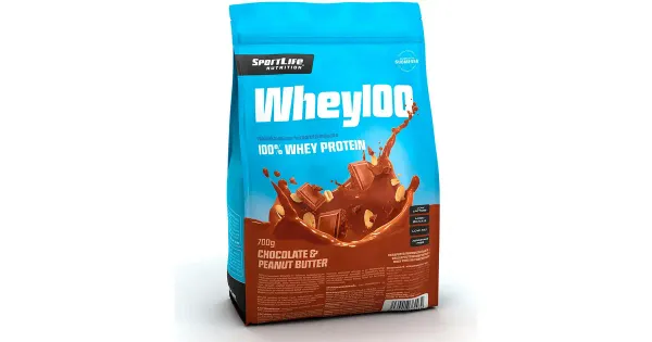 SportLife Nutrition Whey100 šokolaadi-maapähklimaitseline vadakuvalgupulber 700 g