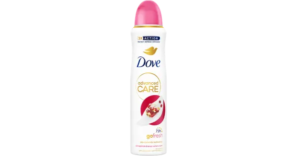 Spreideodorant Dove pomgranate&lemon verbana 150ml